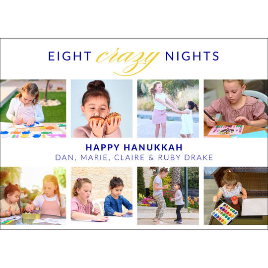 Eight Crazy Nights Hanukkah Photo Cards